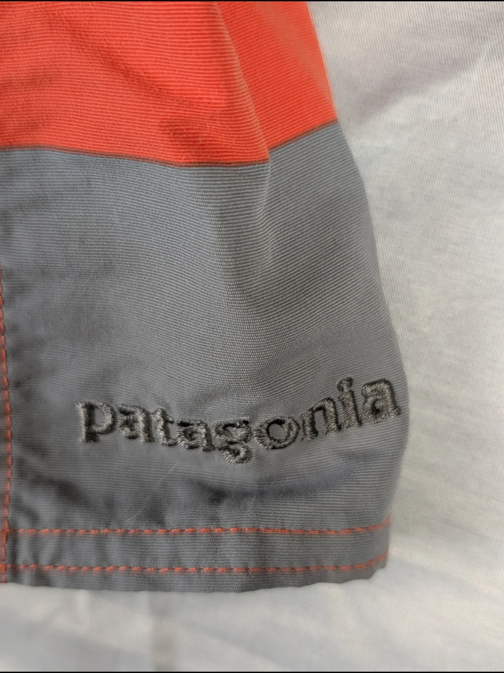 Patagonia Wavefarer‎ Board Shorts Men's Size 36 Striped Zipper Pocket